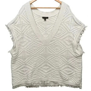 Banana Republic Women’s Organic Cotton Tight‎ Knit Heritage Sweater Vest XL/XXL